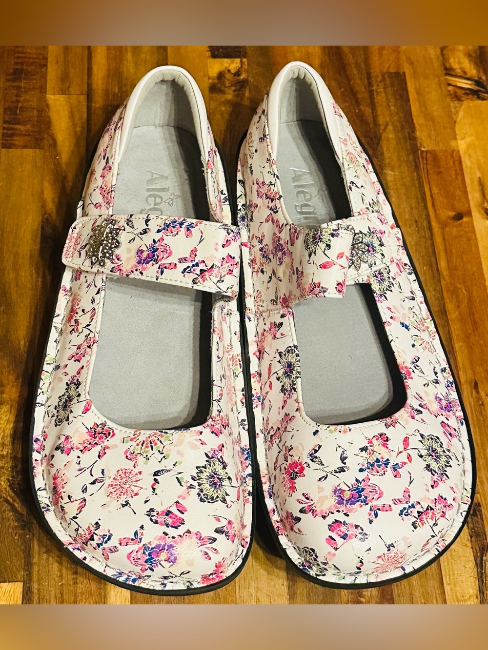 Alegria Paloma Rocker Floral Mary Jane Size US 8-8.5 EU 38 NEW